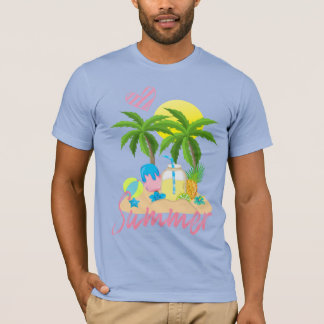Paradis Tropical Summer Love Beach T-shirt Homme