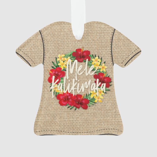 Paradis Tropical Vacances Wreath Aloha Shirt (dos)