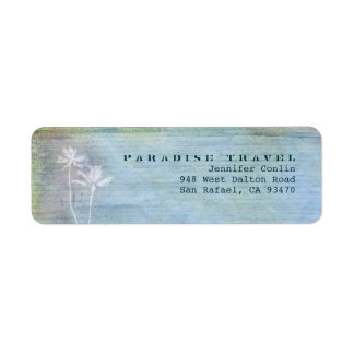 Paradise Travel Retour Adresse Étiquettes