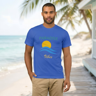 Paradise Vibes T-Shirt Tropical Été Plage