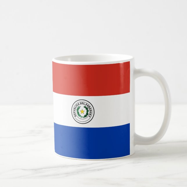 Paraguay Drapeau en céramique café Mug (Droite)