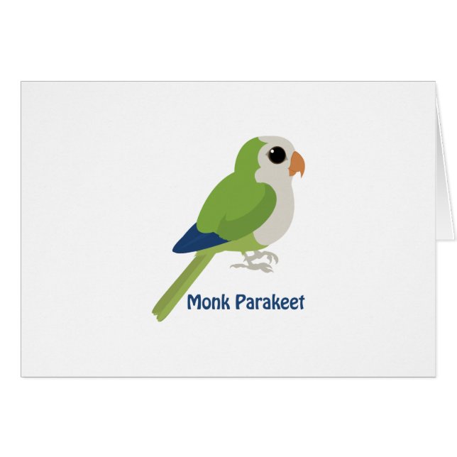 Parakeet moine mignonne (Devant Horizontal)