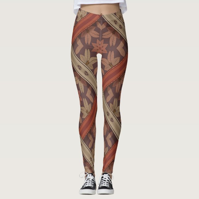 Parang Floral Weave | Batik Motif Leggings (Devant)