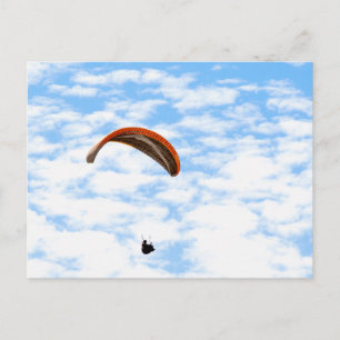Parapente dans les nuages - Carte postale personna