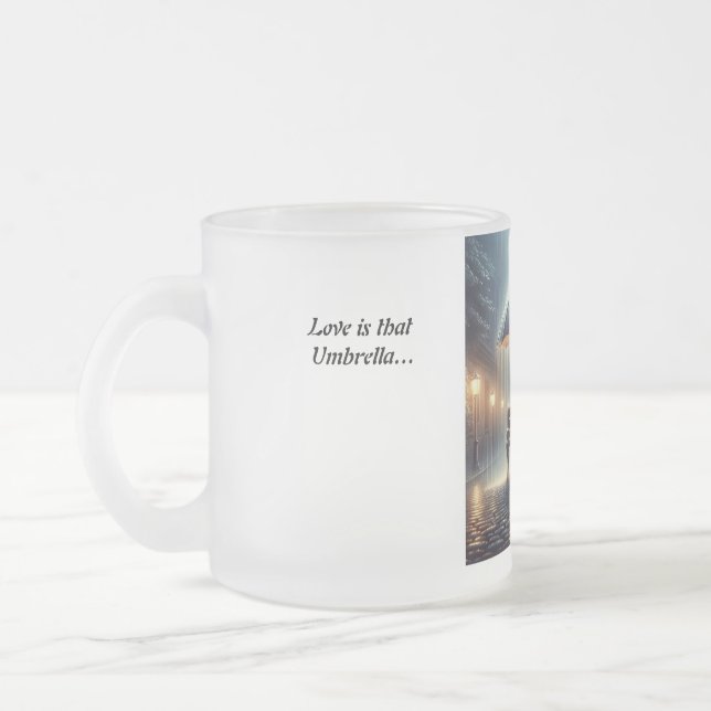 Parapluie de l'amour café Mug (Gauche)