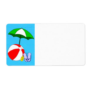 Parapluie de Piscine à Boules de Plage Étiquette G