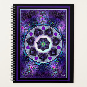 Parapluie violet & coeurs .7