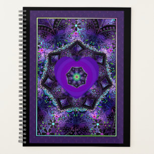 Parapluie violet & coeurs .7