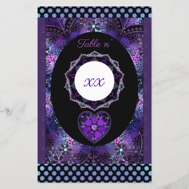 Parapluie violet & coeurs .7 (Dos)