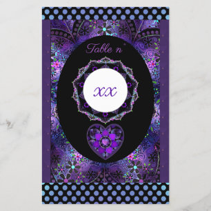 Parapluie violet & coeurs .7