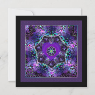 Parapluie violet & coeurs .7 carte blanche
