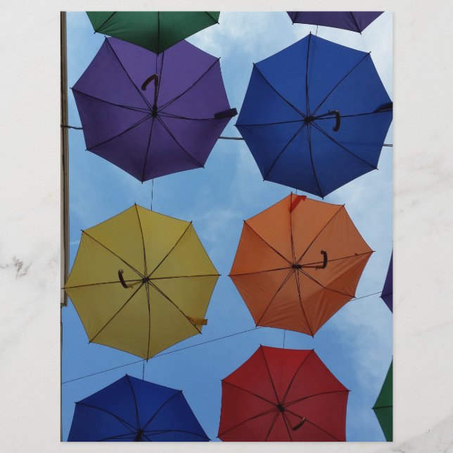 Parapluies colorés (Devant)