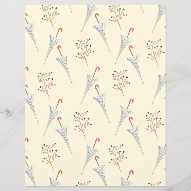 Parapluies et feuillage (Devant)