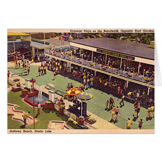 Parc d'attractions 1950 de Shafer de lac (Devant horizontal)