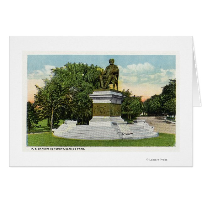 Parc de bord de mer Vue sur le P T Barnum Monument (Devant horizontal)