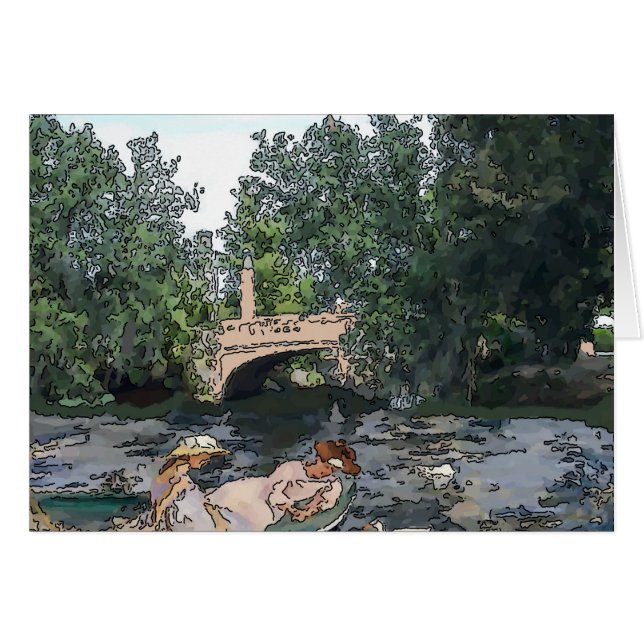 Parc de la ville, Alimentation des canards (Devant horizontal)