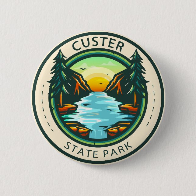 Parc d'état de Custer Badge du Dakota du Sud (Devant)