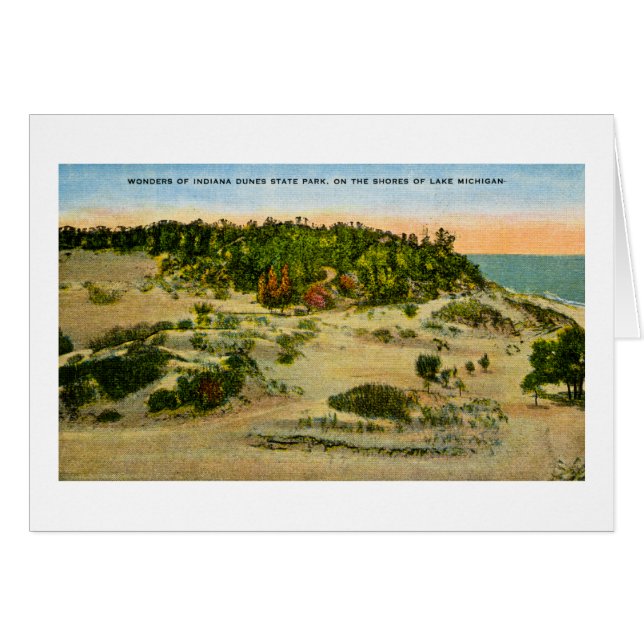 Parc d'état de dunes de l'Indiana le lac Michigan, (Devant horizontal)