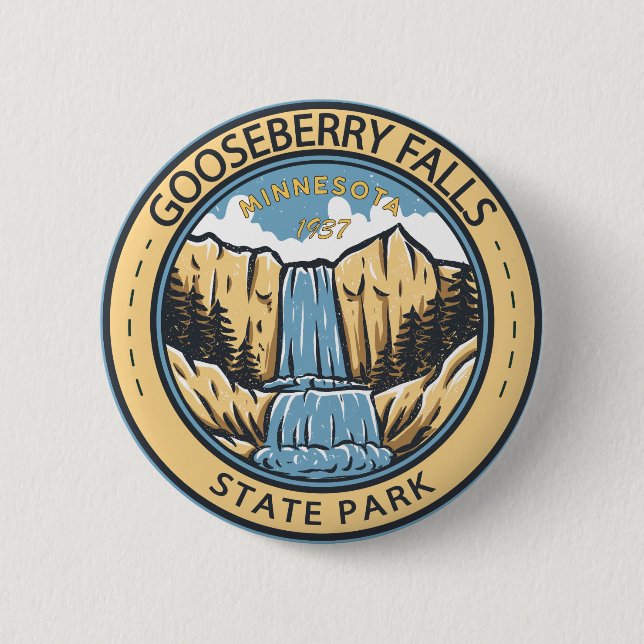 Parc d'état de Gooseberry Falls Minnesota Badge (Devant)