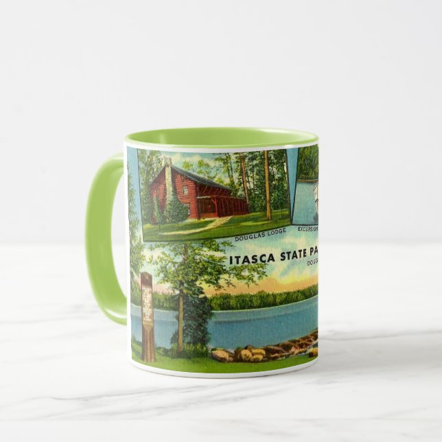 Parc d'état d'Itasca Vintage public et Mug (Devant gauche)