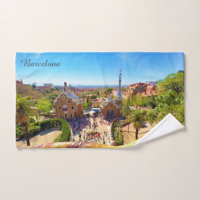 Parc Güell à Barcelone (Serviette à main)