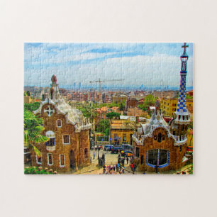 Parc Guell Gaudi Barcelone. Puzzle