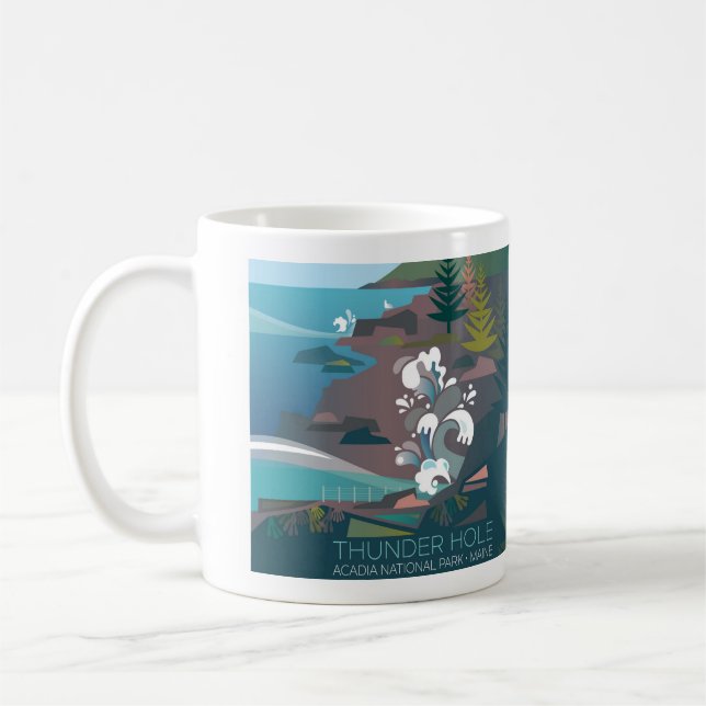 Parc national Acadia, Thunder Hole Mug (Gauche)