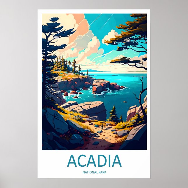 Parc national d'Acadia Impression de voyage Art mu (Devant)