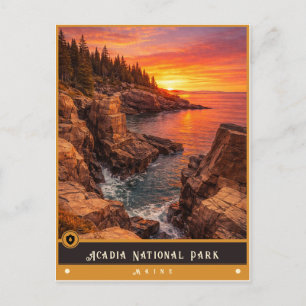 Parc national d'Acadia   Maine Carte postale ancie