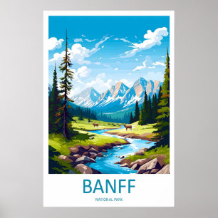 Parc national de Banff Impression de voyage Art mu