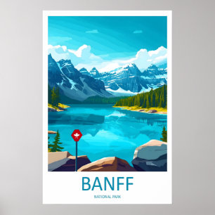 Parc national de Banff Impression de voyage Art mu