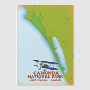parc national de Canunda carte d'Australie méridio