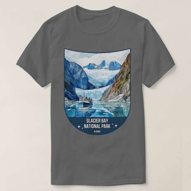 Parc national de Glacier Bay Alaska TShirt (Design devant)