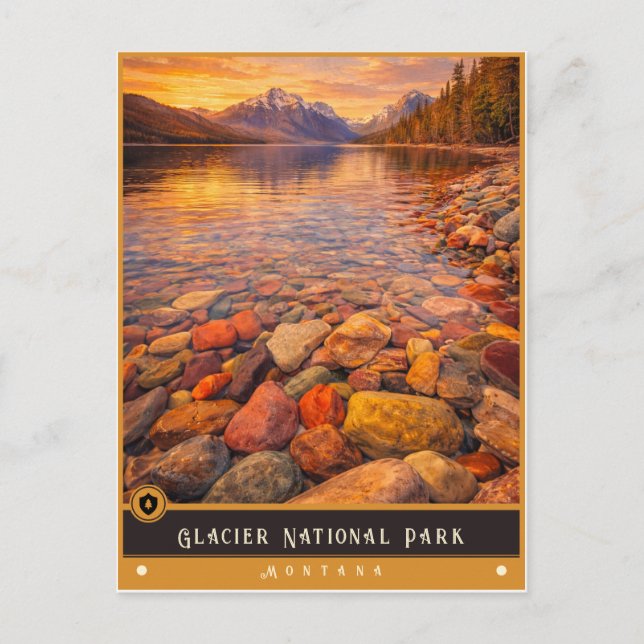 Parc national de Glacier | Montana Carte postale a (Devant)