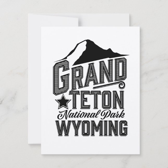 Parc national de Grand Teton, Wyoming Affiche vint (Devant)