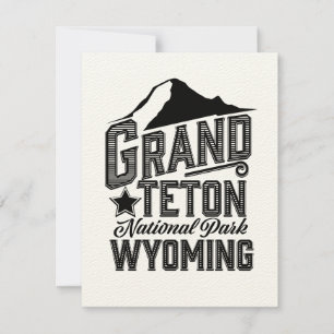 Parc national de Grand Teton, Wyoming Affiche vint