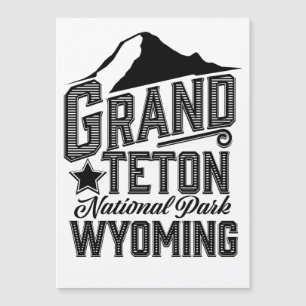 Parc national de Grand Teton, Wyoming Affiche vint