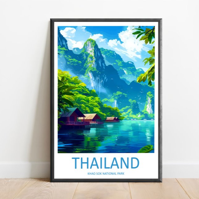 Parc national de Khao Sok Impression d'art mural K (Créateur téléchargé)
