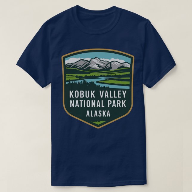 Parc national de la vallée de Kobuk Emblem TShirt (Design devant)