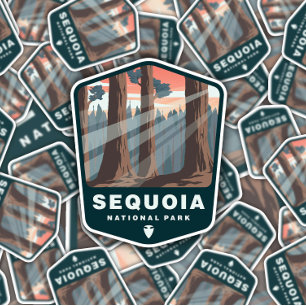 Parc national de Sequoia   Sticker Die-Cut