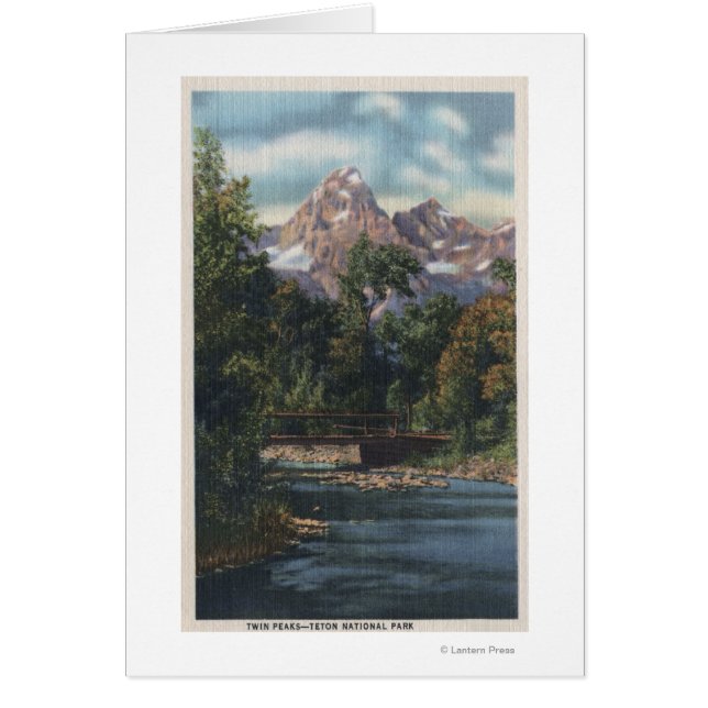 Parc national de Teton, WY - Twin Peaks View (Devant)