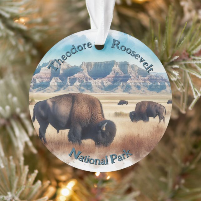 Parc national de Theodore Roosevelt Bison Souvenir (Arbre)
