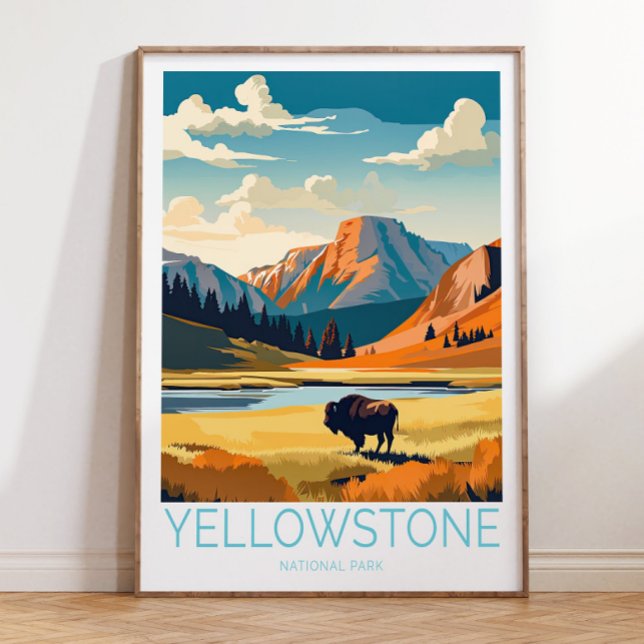 Parc national de Yellowstone, affiche de Yellowsto (Créateur téléchargé)