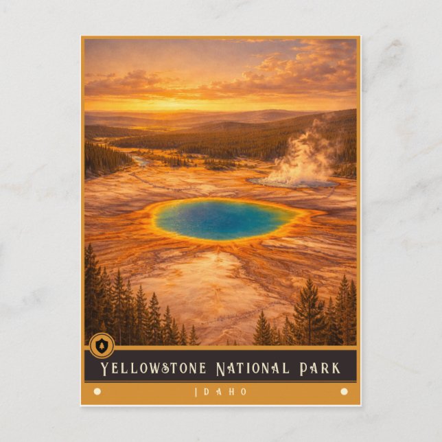 Parc national de Yellowstone | Carte postale de Id (Devant)