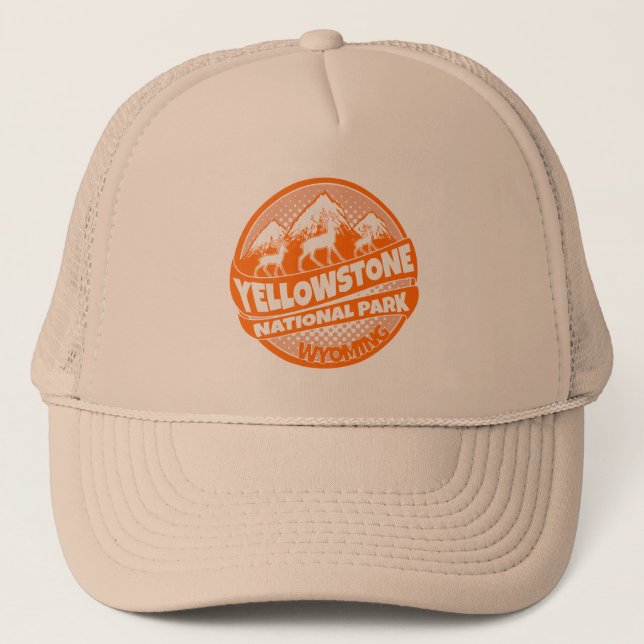 Parc national de Yellowstone casquette orange du W (Devant)