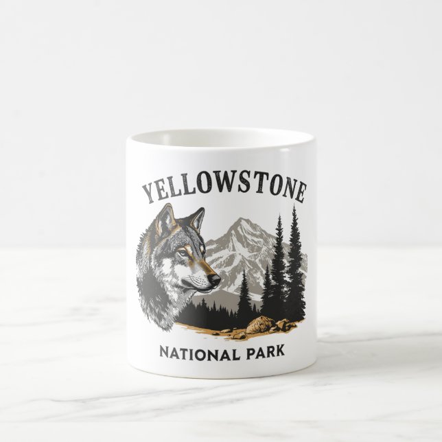 Parc national de Yellowstone Loup Mug (Centre)