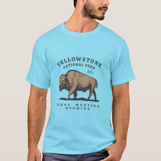 Parc national de Yellowstone T-Shirt (Devant)