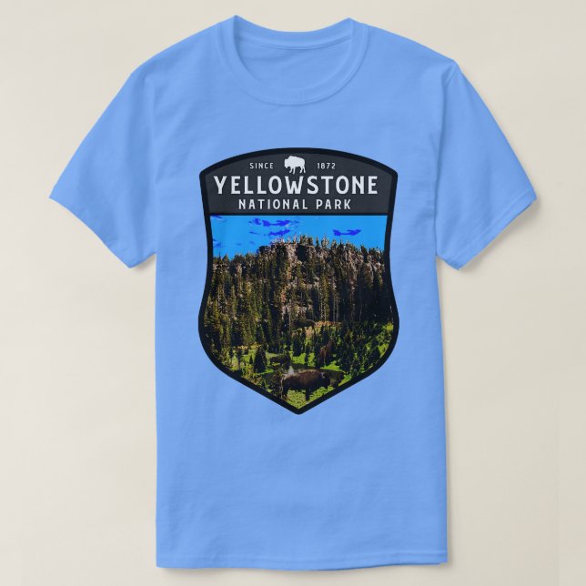 Parc national de YellowstoneBison TShirt (Design devant)