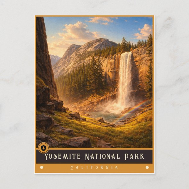 Parc national de Yosemite | Carte postale ancienne (Devant)