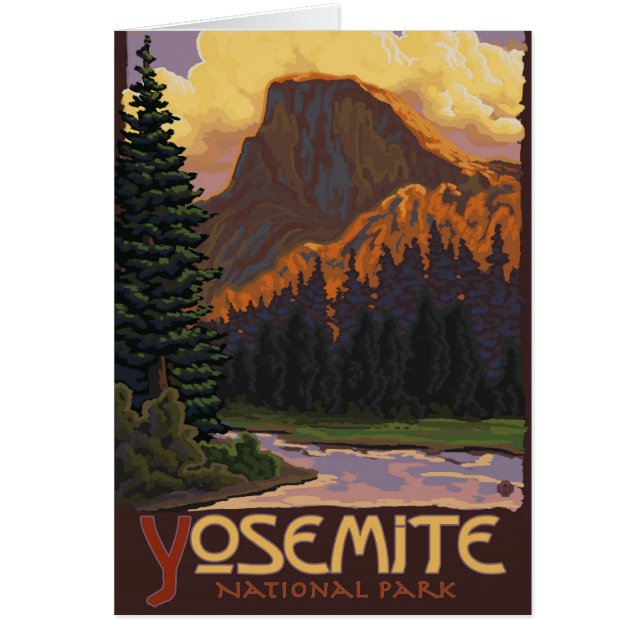 Parc national de Yosemite - Poster de voyage à mi- (Devant)